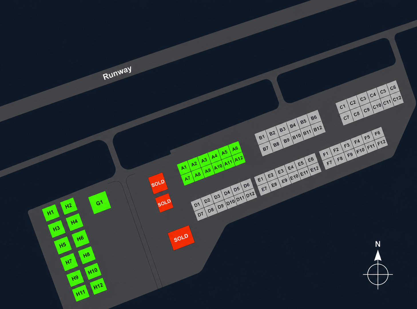 Burns Field site layout