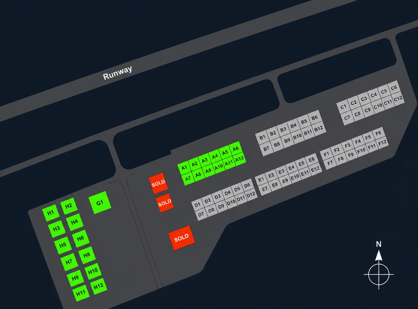 Burns Field site layout